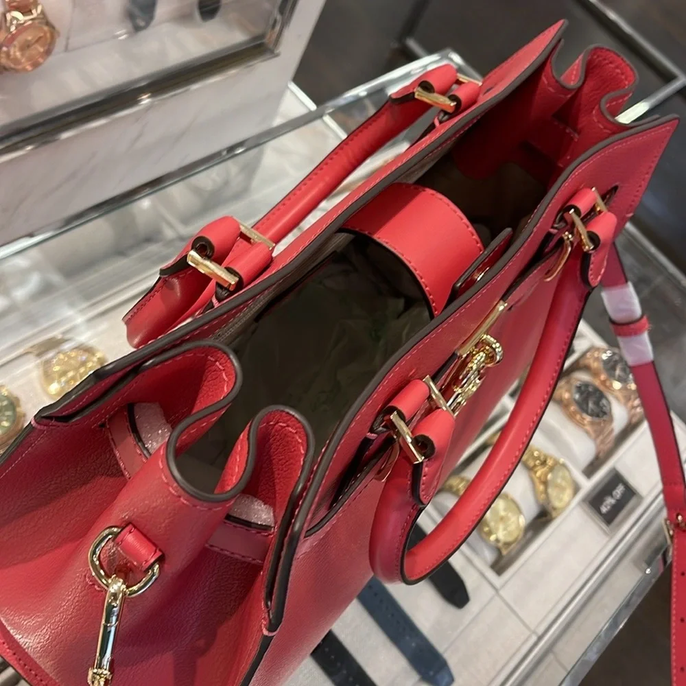 MICHAEL KORS HAMILTON MEDIUM SATCHEL 
 COLOR: LIGHT BERRY SHERBET 
NWT - Picture 14 of 16